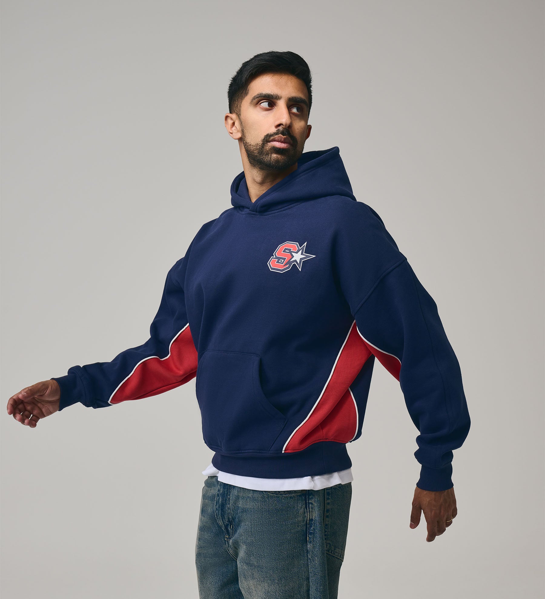 All-Star Hoodie [Royal Blue/Red]