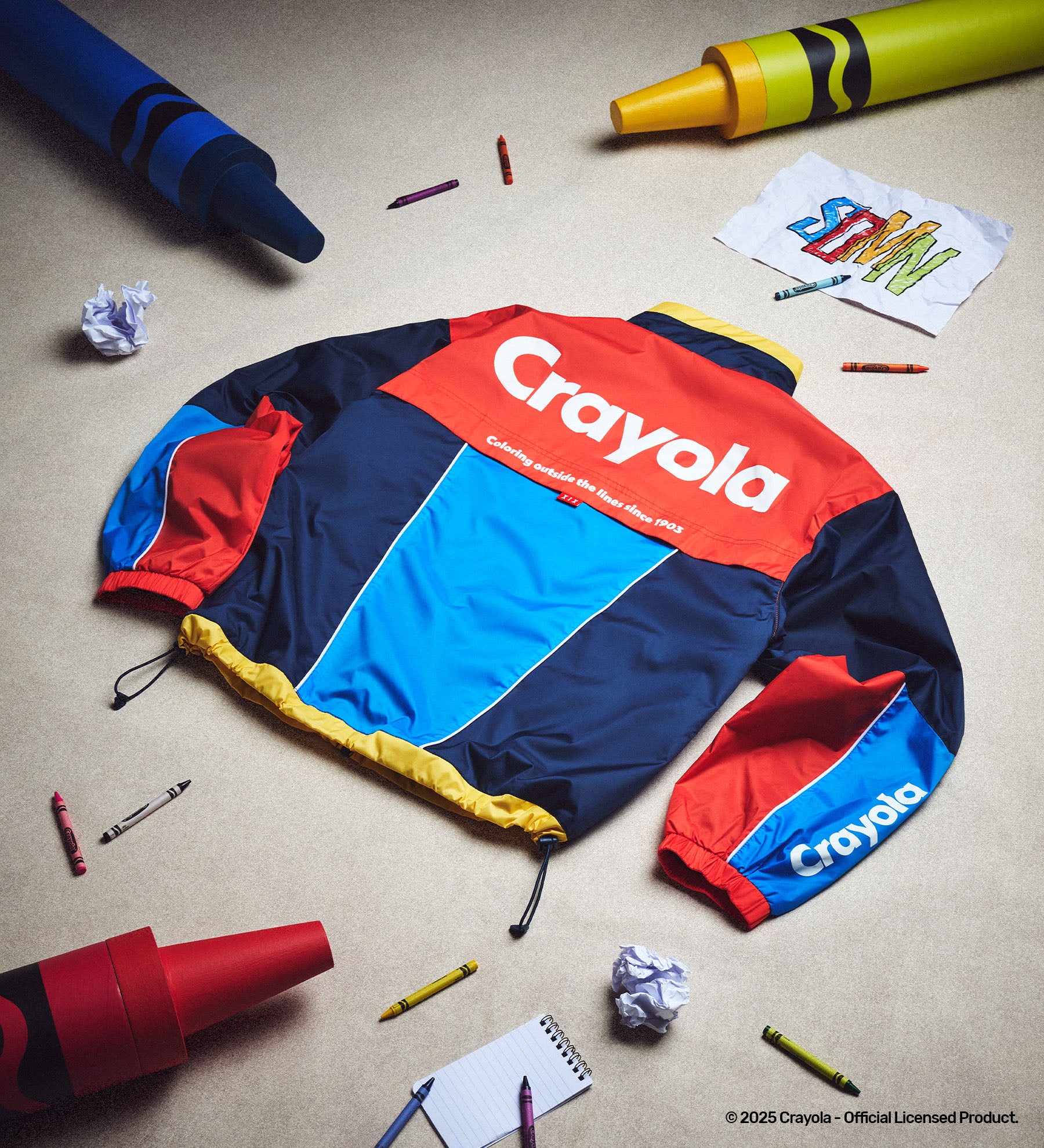 SDMN x Crayola Retro Windbreaker