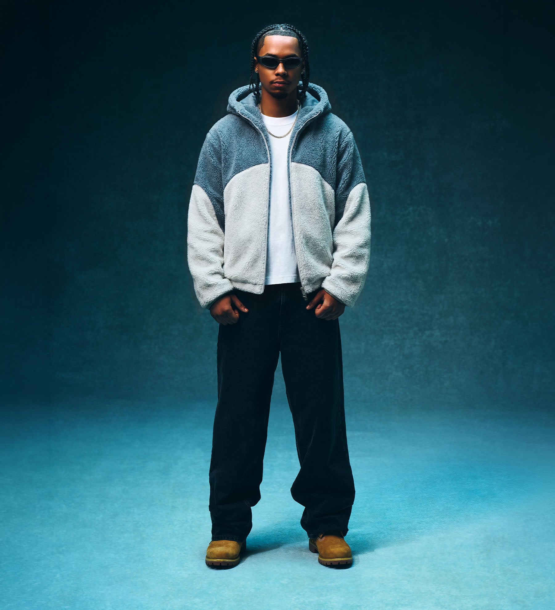 Astro Fleece Hoodie [Storm Blue/Mercury]